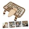 Hohopeti Handwoven Straw Mat, Chew and Play Toy for Rabbits and Guinea Pigs view 2