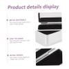 Beatifufu 4-Piece Lipstick Organizer with Mirror, Portable Square Cosmetic Storage for Lip Care Products view 2