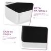 Beatifufu 4-Piece Lipstick Organizer with Mirror, Portable Square Cosmetic Storage for Lip Care Products view 4