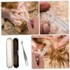 COLLBATH Stainless Steel Tweezers for Pet Hair Removal view 2