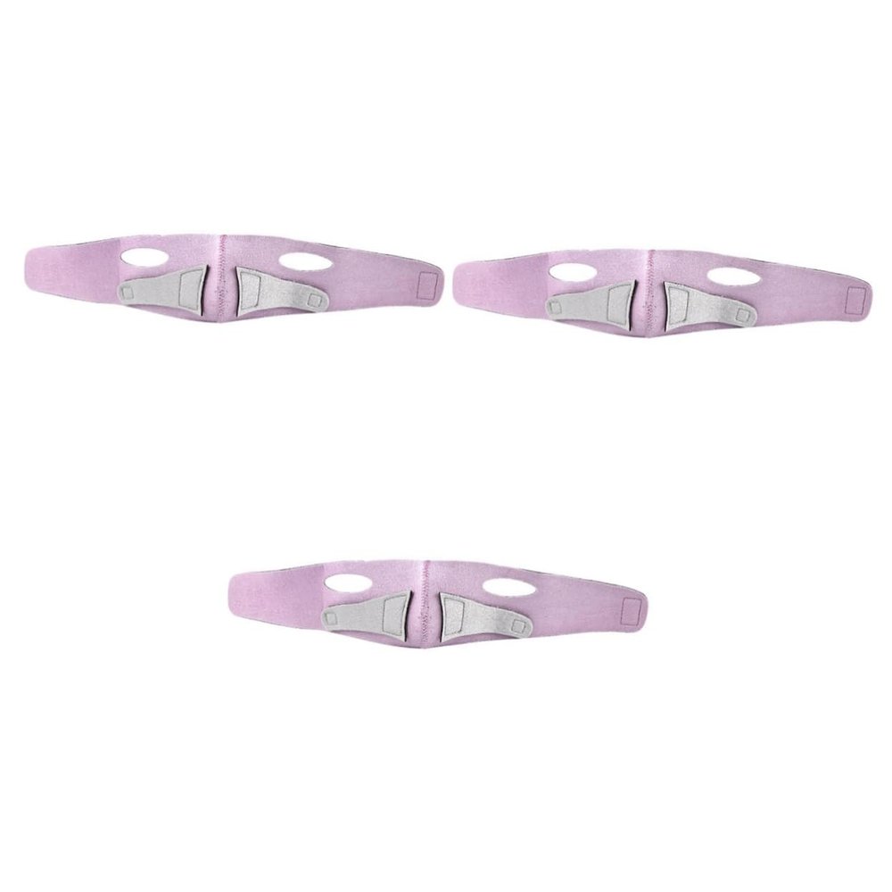 HAPINARY 3-Piece Breathable Facial Strap for Facial Tightening and Double-Chin Reduction