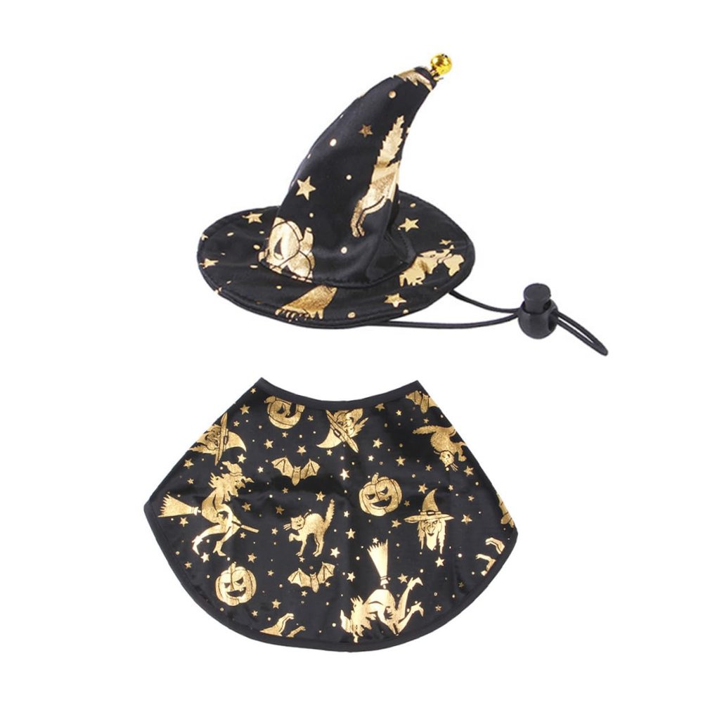 Parliky Halloween Cape and Hat Set for Pets