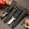QTYQWC Nylon Watch Bands for IWC IW377724 IW371614, 20 mm 21 mm 22 mm Canvas Watch Strap, Black Army Green Blue view 3