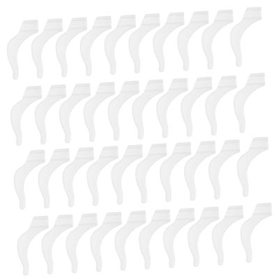 COLLBATH 20 Pairs White Silicone Anti-Slip Eyeglass Temple Sleeves