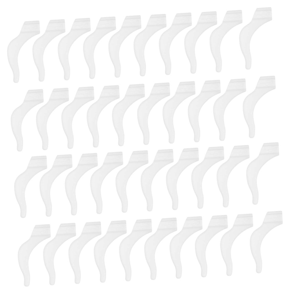 COLLBATH 20 Pairs White Silicone Anti-Slip Eyeglass Temple Sleeves