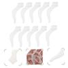 COLLBATH 20 Pairs White Silicone Anti-Slip Eyeglass Temple Sleeves view 2