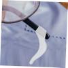 COLLBATH 20 Pairs White Silicone Anti-Slip Eyeglass Temple Sleeves view 3