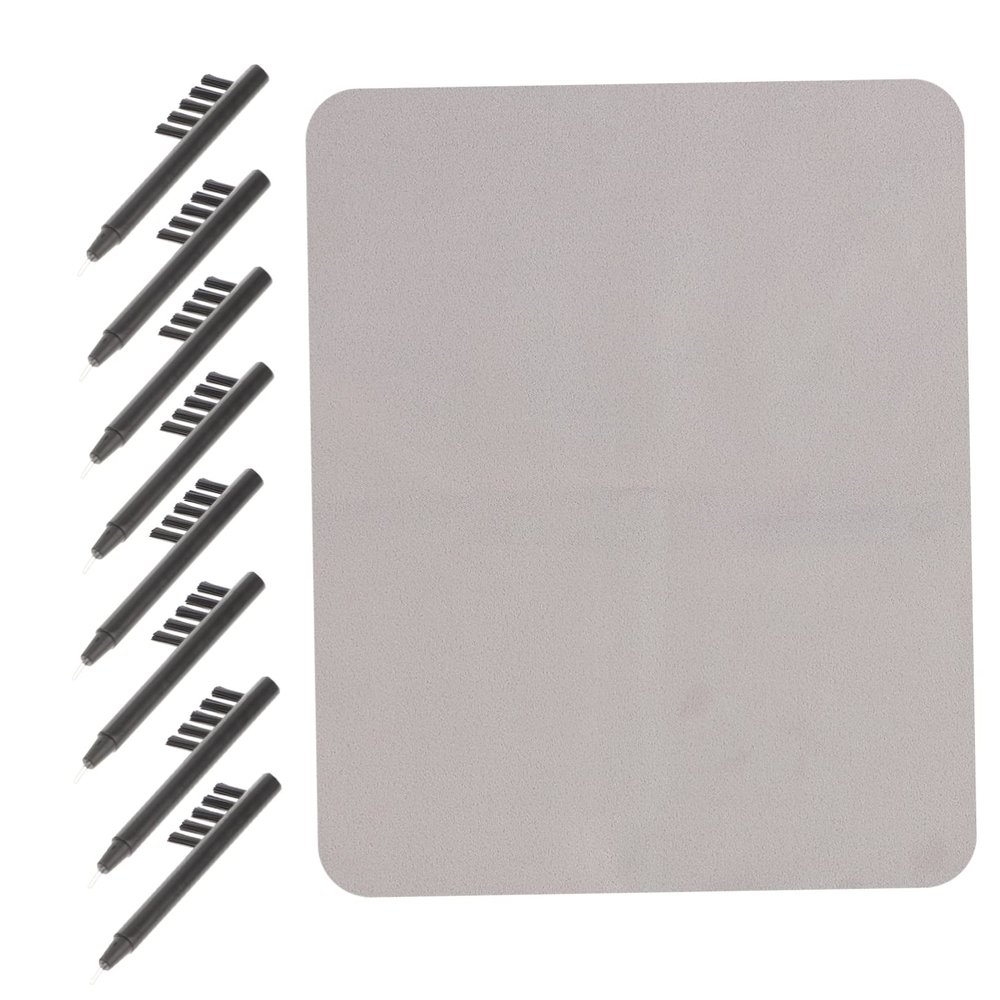 KOMBIUDA 9-Piece Hearing Aid Cleaning Kit with Magnetic Brush and Cloth