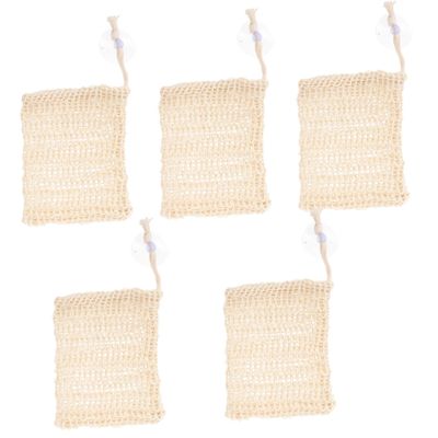 HAPINARY 2 Sets Foaming Soap Bags, Exfoliating Pouches for Bar Soap, 5 Pieces × 2