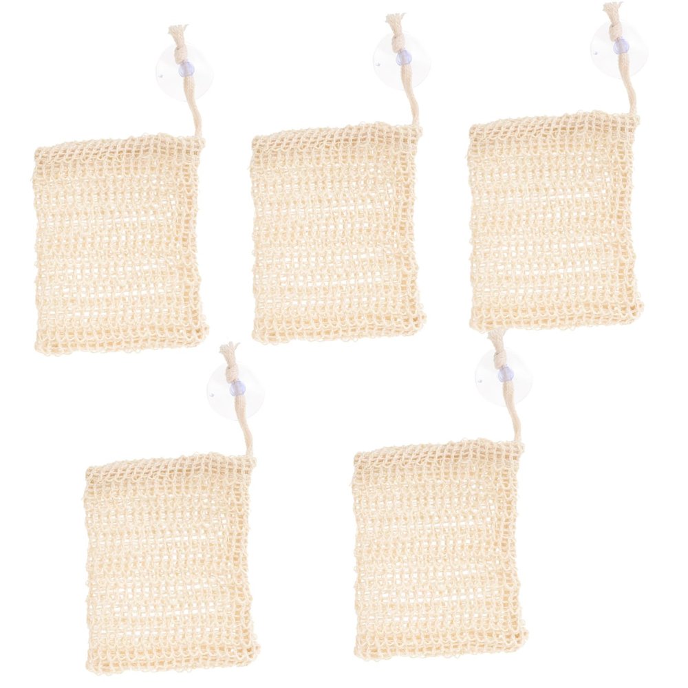 HAPINARY 2 Sets Foaming Soap Bags, Exfoliating Pouches for Bar Soap, 5 Pieces × 2