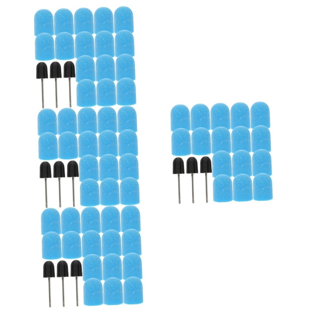 Beatifufu 4-Piece Portable Manicure Sanding Caps with Mandrel