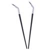 WOONEKY 2-Piece Eyelash Fan Brushes, Black and Copper, Synthetic Fiber, for Precise Makeup Application on Lower Lash Line and Eyebrow Styling view 1