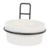 Hanging Ceramic Bowl for Dogs and Cats with Wall Mount view 1