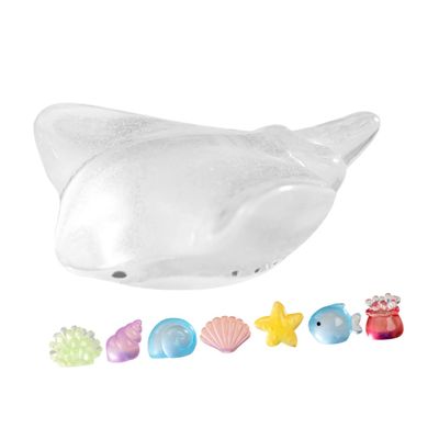 Supvox 8-Piece Glow-in-the-Dark Cartoon Animal Aquarium Decor