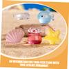 Supvox 8-Piece Glow-in-the-Dark Cartoon Animal Aquarium Decor view 2