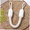 Minimalist Door Handle Pull Rope in White Cotton and Polyester view 4
