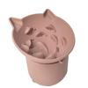 Anti-Choke Dog Bowl, Silicone, Slow Feed, with Suction Cup, Dishwasher Safe, for Small to Medium Dogs (Pink) view 1