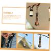Toddmomy 6-Piece Outdoor Pet Bells, Hanging Alarm Bells, Cowbells, Metal Animal Bells with TPU view 2