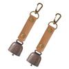 Toddmomy 6-Piece Outdoor Pet Bells, Hanging Alarm Bells, Cowbells, Metal Animal Bells with TPU view 3