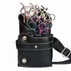 CaFfen Hair Stylist Tool Bag, PU Leather Crossbody Belt Bag, Green view 3