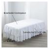 YOKIKIYO Two-Layer Ruffled Bed Skirt for Nursery, Toddlers, and Twin Beds, 14 in High, Pink, 71 x 132 x 36 cm view 3
