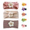 3-Piece Flower Baby Headbands and 5-Piece Flower Hair Clips for Baby Girls view 1