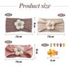 3-Piece Flower Baby Headbands and 5-Piece Flower Hair Clips for Baby Girls view 2