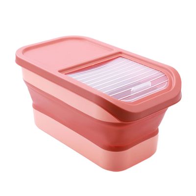 Practical Foldable Airtight Pet Food Storage Container with Lid