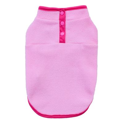 MeiAOBest Pink Fleece Dog Coat Sweater for Small Dogs, XS