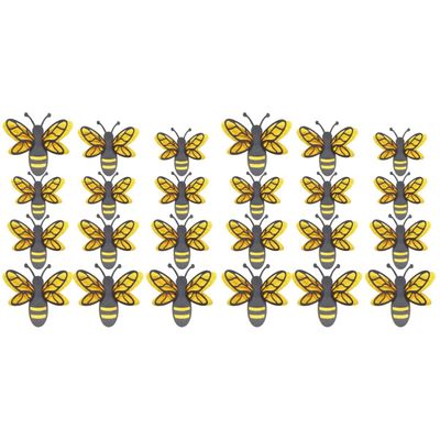 PRETYZOOM Removable Simulated Bee Wall Stickers for Kids' Rooms