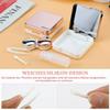 FERCAISH 2-Piece Portable Contact Lens Case Set with Mirror, Rose Gold view 3