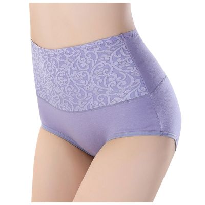 SRZYMJ Women's High-Waisted Cotton Lace Thongs and Panties