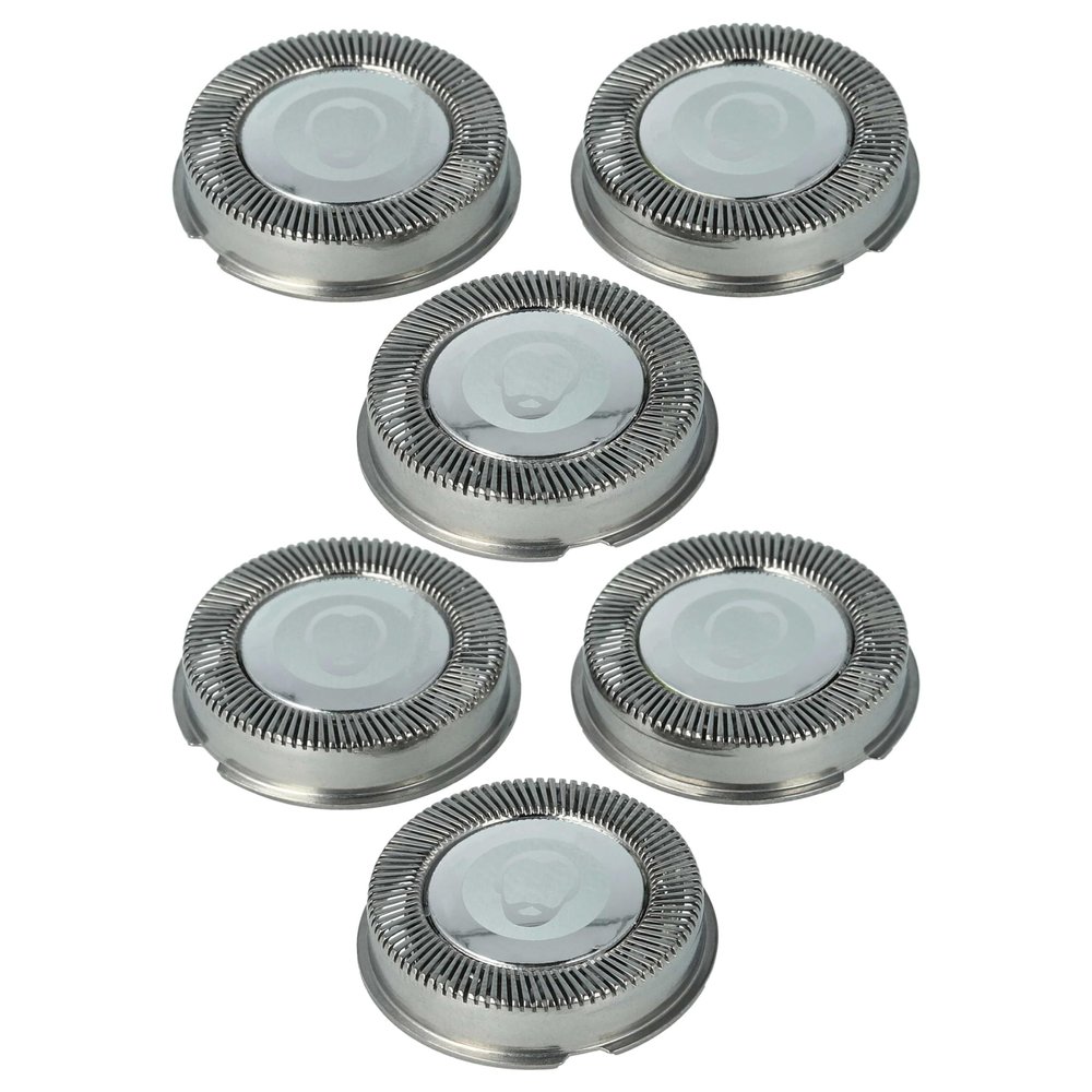vhbw 6-Pack Replacement Shaving Heads Compatible with Philips HS308
