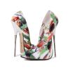 16 cm High Heels for Women, Unisex Stilettos for Men and Women, Fetish High Heels for Pole-Dance Strippers, Green, EU 39 view 4