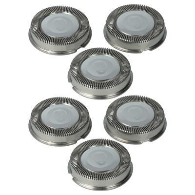 vhbw 6x Replacement Shaving Heads Compatible with Philips HQ3810