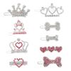Mikinona Dog Hairpins with Rhinestones, 9-Piece Alloy Set view 1