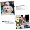 WOONEKY 10-Pack Dog Hair Clips with Bow for Daily Use view 2