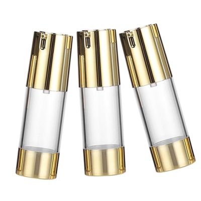 3-Pack 30 mL Gold PP Cosmetic Travel Containers