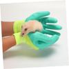 WOONEKY Anti-Bite Protective Gloves for Hamsters, 2 Pairs, Green view 4