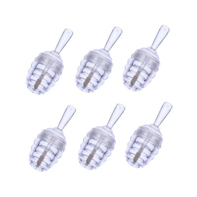 6 Empty Honeycomb Lip Gloss Tubes, 8 mL, ABS