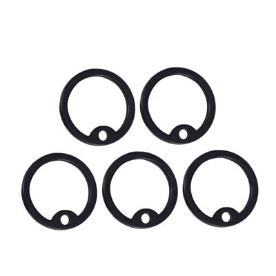 Silicone Dog Tag Silencers, Noise-Reducing, 12 Pieces, Black