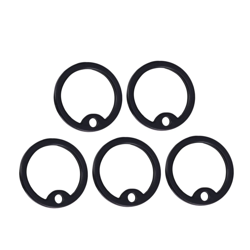 Silicone Dog Tag Silencers, Noise-Reducing, 12 Pieces, Black