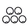 Silicone Dog Tag Silencers, Noise-Reducing, 12 Pieces, Black view 1