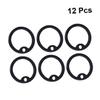 Silicone Dog Tag Silencers, Noise-Reducing, 12 Pieces, Black view 3