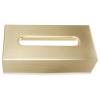 Gold-Tone Stainless Steel Tissue Box for Office and Family Room view 3