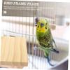 CORHAD Rectangular Wooden Bird Perch Platform with Stand view 3