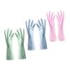 3 Pairs of Size L Thin Rubber Gloves for Gardening and Dishwashing view 1