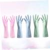 3 Pairs of Size L Thin Rubber Gloves for Gardening and Dishwashing view 4