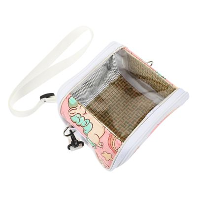 Small Animal Canvas Carrier with Breathable Design and Viewing Window
