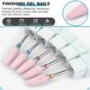HAPINARY 3-Set Nail Trimming Tool Set, Drill Bits and Sanding Caps for Nail Drills, 5 Pieces × 3 view 2